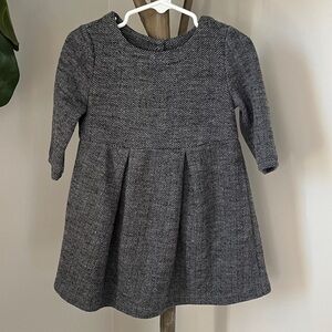 GAP Kids Dress in Charcoal Herringbone